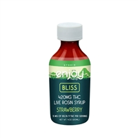 Bliss Delta 9 THC Live Rosin Syrup 420mg - Strawberry (Hybrid)