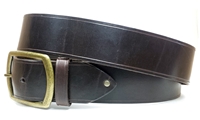 1.5" Leather Belt - Brown