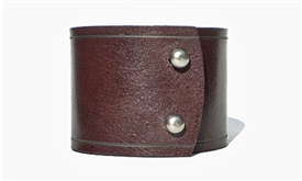 2" Wide Leather Cuff / Brown