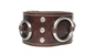 1 3/4" Brown Leather Ring Cuff