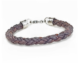 Braided Leather Rope Bracelet- BROWN