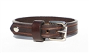 1/2" BROWN Leather Bracelet