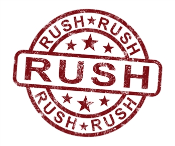 RUSH ORDER