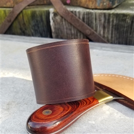 2 " Wide Brown Leather Cuff