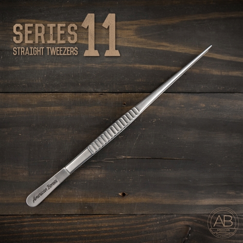 American Bonsai Stainless Steel STRAIGHT Tweezers: Series 11