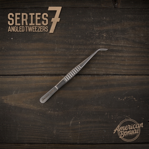 American Bonsai Stainless Steel Angled Tweezers: Series 7