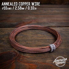 American Bonsai #10 AWG (2.58mm) Annealed Copper Bonsai Training Wire - 50 ft