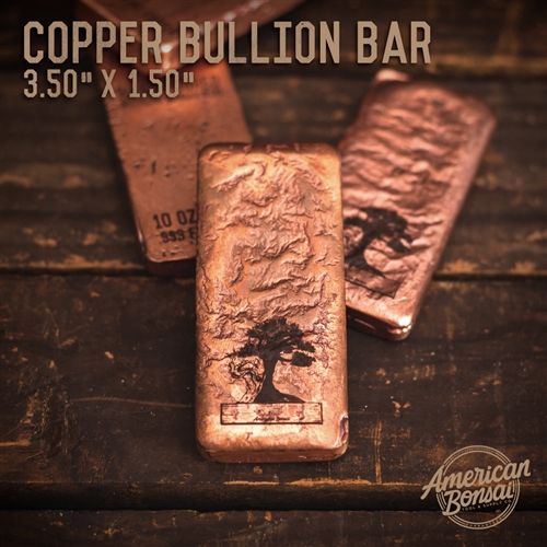 American Bonsai Copper Bullion Bar - Bonsai Tree