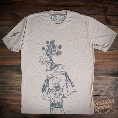 American Bonsai Raider T-Shirt - Stone Grey