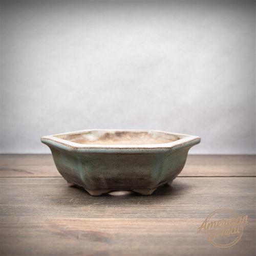Very Old Hand Thrown Bonsai Pot: 5.5" x 2.25"