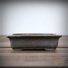 "Aged Steel" Hand Made Bonsai Pot