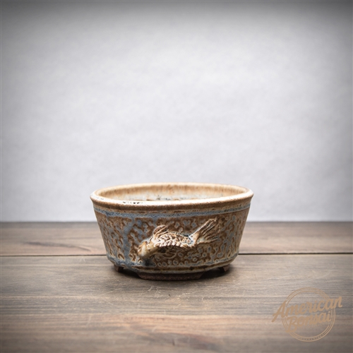 Hand Thrown Bonsai Pot: 5" x 2.5"