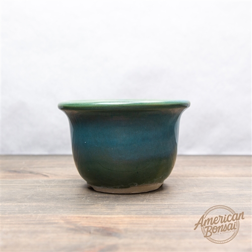 Very Old Hand Thrown Bonsai Pot: 5.25" x 4"