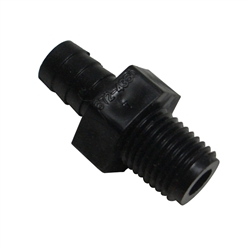 Drain Line Barb Adapter, 1/4" MPT X 3/8"