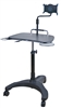 Laptop Cart and Tablet Cart with Sit Stand Height Adjustment