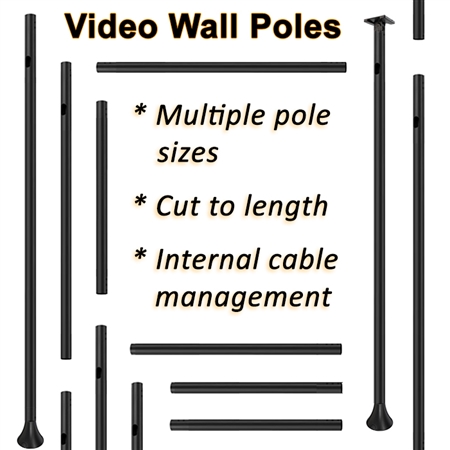 Video Wall Poles, Cut to Fit by Atdec