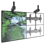 FUSION Large Quad TV Ceiling Mounts (2-over-2) for Displays up to 125 lbs.
