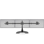 Triple monitor stand or desk clamp for up to 27" monitors