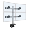 Quad Monitor Mount - 2 over 2 Monitor Desk Mount  (up to 30 lb monitors)