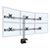 Hex Monitor Mount - 3 over 3 Monitor Desk Mount  (up to 30 lb monitors)