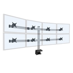 8 Monitor Mount - 4 over 4 Monitor Desk Mount (up to 30 lb monitors)