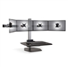 Four Monitor Sit Stand Workstation