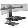 Electric Height Adjustable Triple Monitor Standing Desk