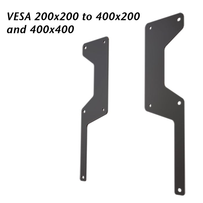 VESA 100x100 to VESA 200x200 or 200x100 Adapter