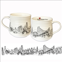 Heart in San Francisco Coffee Mug by SF Mercantile