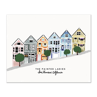 Painted Ladies 8x10 print by Slightly Stationery