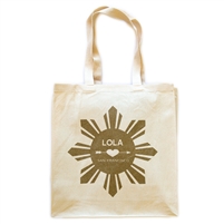 LOLA Filipino Sun Canvas Tote Bag