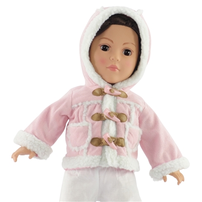 18-inch Doll Clothes - Winter Sherpa Jacket - fits American Girl ® Dolls