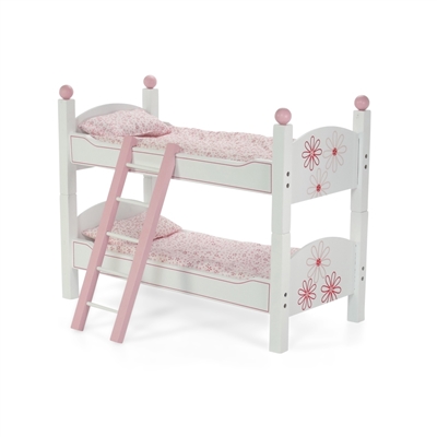 18-Inch Doll Furniture - Stackable Bunk Bed with Ladder - fits American Girl ® Dolls