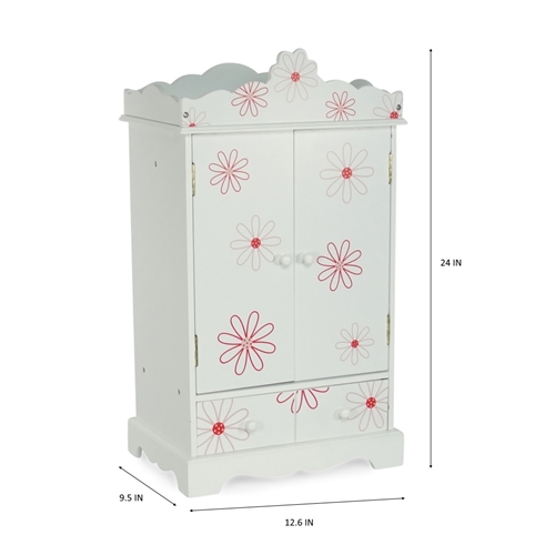 18 inch deals doll wardrobe armoire