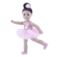 18-Inch Doll Clothes - Ballerina Outfit with Pink Leotard, Pink Tutu, Hair Piece and Dance Shoes - fits American Girl ® Dolls