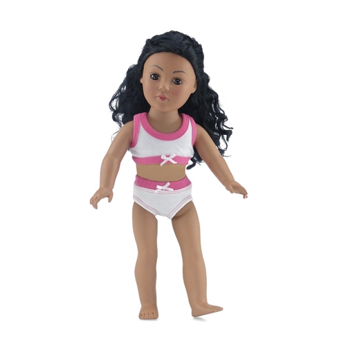 18-Inch Doll Clothes - Six-Piece Underwear Set (3 Bras and 3 Panties) -  fits American Girl ® Dolls