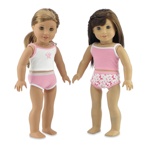 18-inch Doll Clothes - Socks, Tights, and Panties with Tank Shirts - fits  American Girl ® Dolls