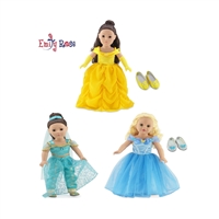 18-inch Doll Clothes - Fabulous Princess Dress Value Bundle - fits American Girl ® Dolls