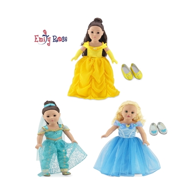 18-inch Doll Clothes - Fabulous Princess Dress Value Bundle - fits American Girl ® Dolls