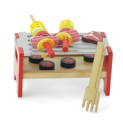 18-inch Doll Accessories - Wooden Camping Barbeque BBQ Grilling Set - fits American Girl ® Dolls