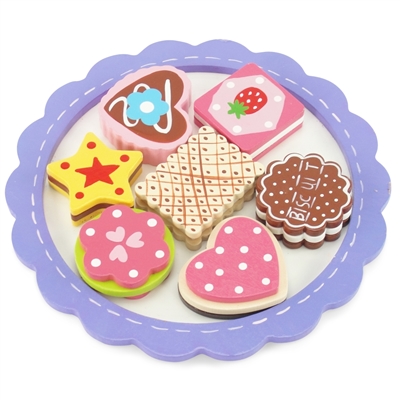 18-inch Doll Accessories - Wooden Cookie Tray with Assorted Colorful Cookies - fits American Girl ® Dolls