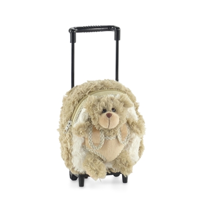 18-inch Doll Accessories - Doll Backpack with Trolley and Detachable Teddy Bear - fits American Girl ® Dolls