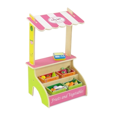 18-inch Doll Furniture - Fruit and Vegetable Stand with Accessories - fits American Girl ® Dolls