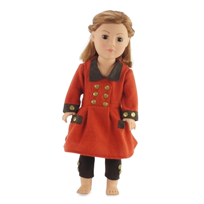 18-inch Doll Clothes - Town Coat and Leggings - fits American Girl ® Dolls