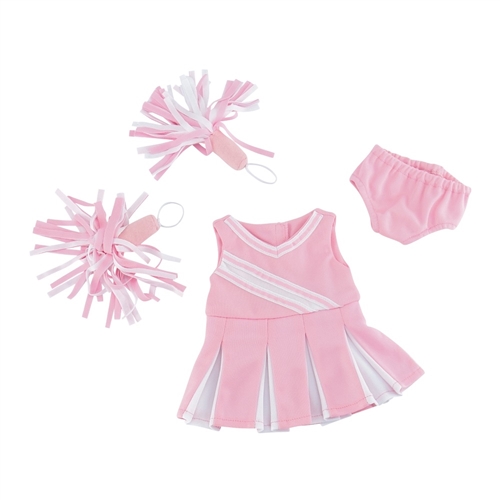 18-inch Doll Clothes - Cheerleader Outfit with Pom Poms - fits