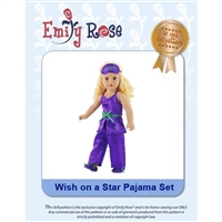 18-Inch Doll Clothes Pattern - Wish on A Star - Downloaded to your computer