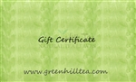 Gift Certificate Tea