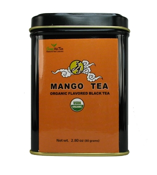 organic mango tea tins