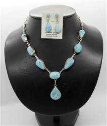 Larimar Necklace Set 136