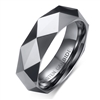 Tungsten Faceted Ring